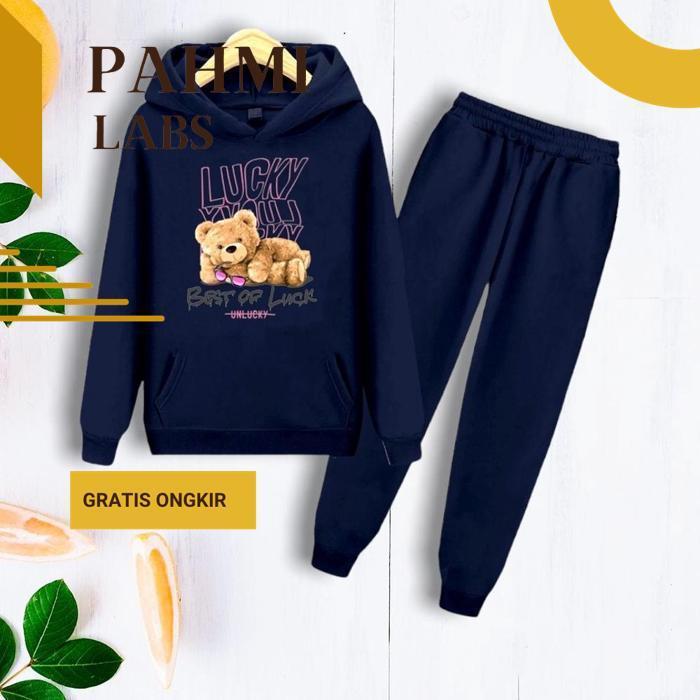 Oz67 Ew64 ad-77 CUTE BEAR KIDS Hoodie Sweater Set/1 Set Original Kids Sweater