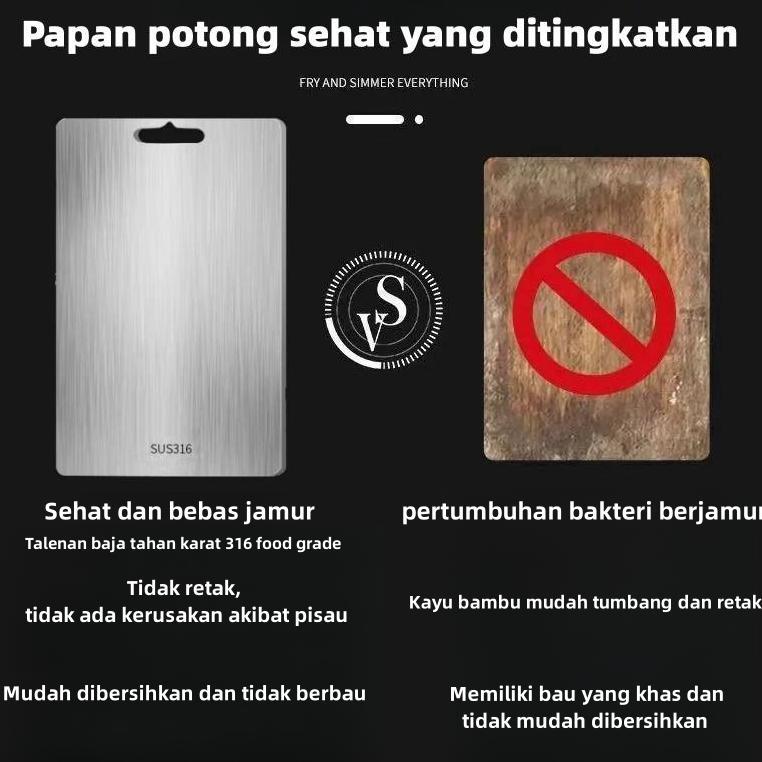 เขียงสแตนเลส 316 เขียงที่ถูกสุขลักษณะป้องกันสนิมป้องกันแบคทีเรียและป้องกันเชื้อราเขียงเขียงสแตนเลส 3
