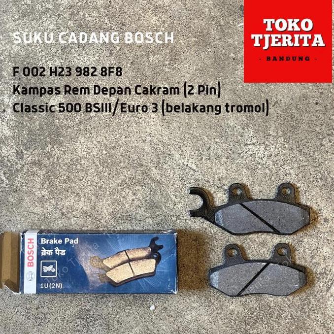 ผ้าดิสเบรคหน้า 2 ขา Classic 500 Euro 3 Bosch F002 H2392 8F8 Forsale!