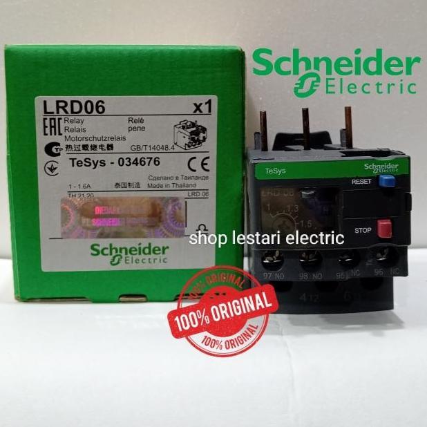 โอเวอร์โหลดความร้อน Lrd06 Lrd 06 Schneider