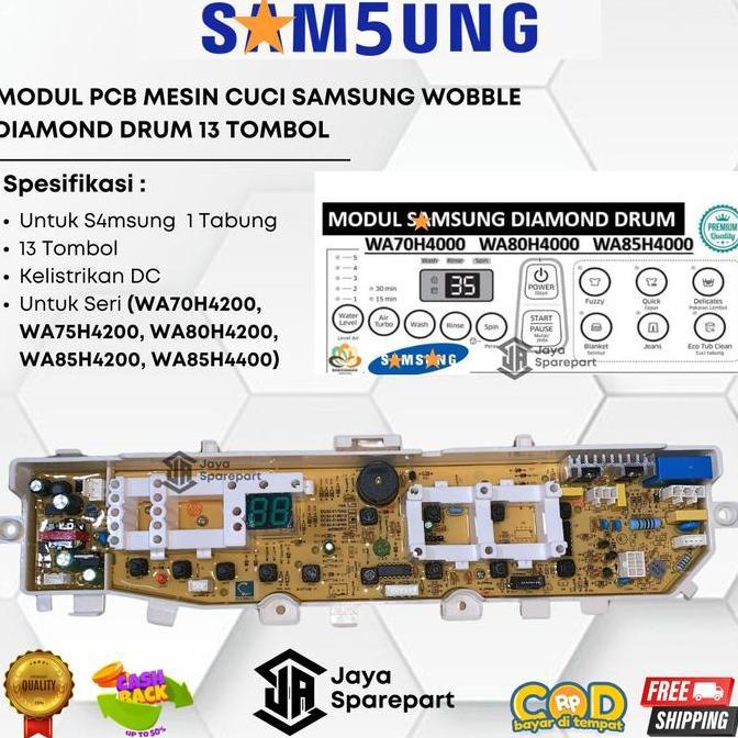 MESIN เครื่องซักผ้า PCB โมดูล S4msun9 WOBBLE WA70H4200 WA75H4200 WA80H4200 WA70H4000SG/SE WA85H4400S