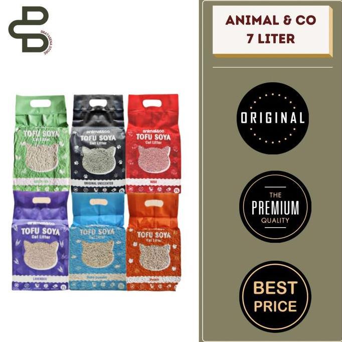 Lansungkirm- ทรายแมว Animal & Co Soya Tofu 7 ลิตร // ทรายแมว