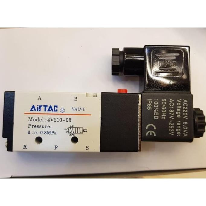 AIRTAC โซลินอยด์วาล์วนิวเมติก 4V210-08 / 4V210 08 220V