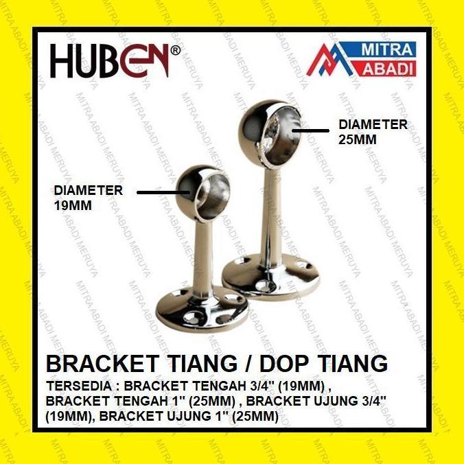 1" (25 mm) CENTER Pole Bracket 1" CENTER Pipe HUBEN PU25 PU-25