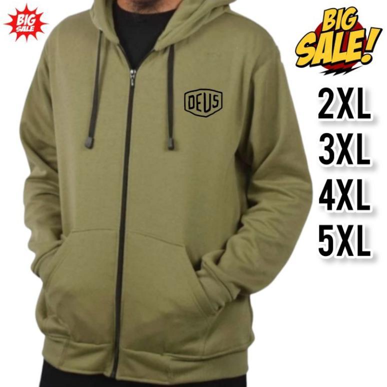 ORIGINAL AMSTORE - DEUS LOGO ZIPPER HOODIE JACKET L XL XXL XXXL XXXXL XXXXXL
