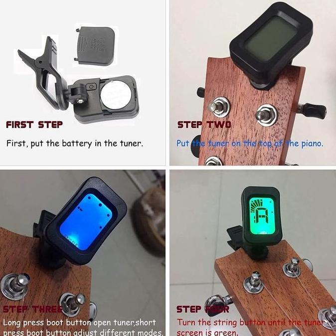 Rixton กีตาร์เครื่องมือเปลี่ยนชุด 65 ชิ้น Strings Pick Capo Winder & เครื่องตัดจูนเนอร์อุปกรณ์เสริม 