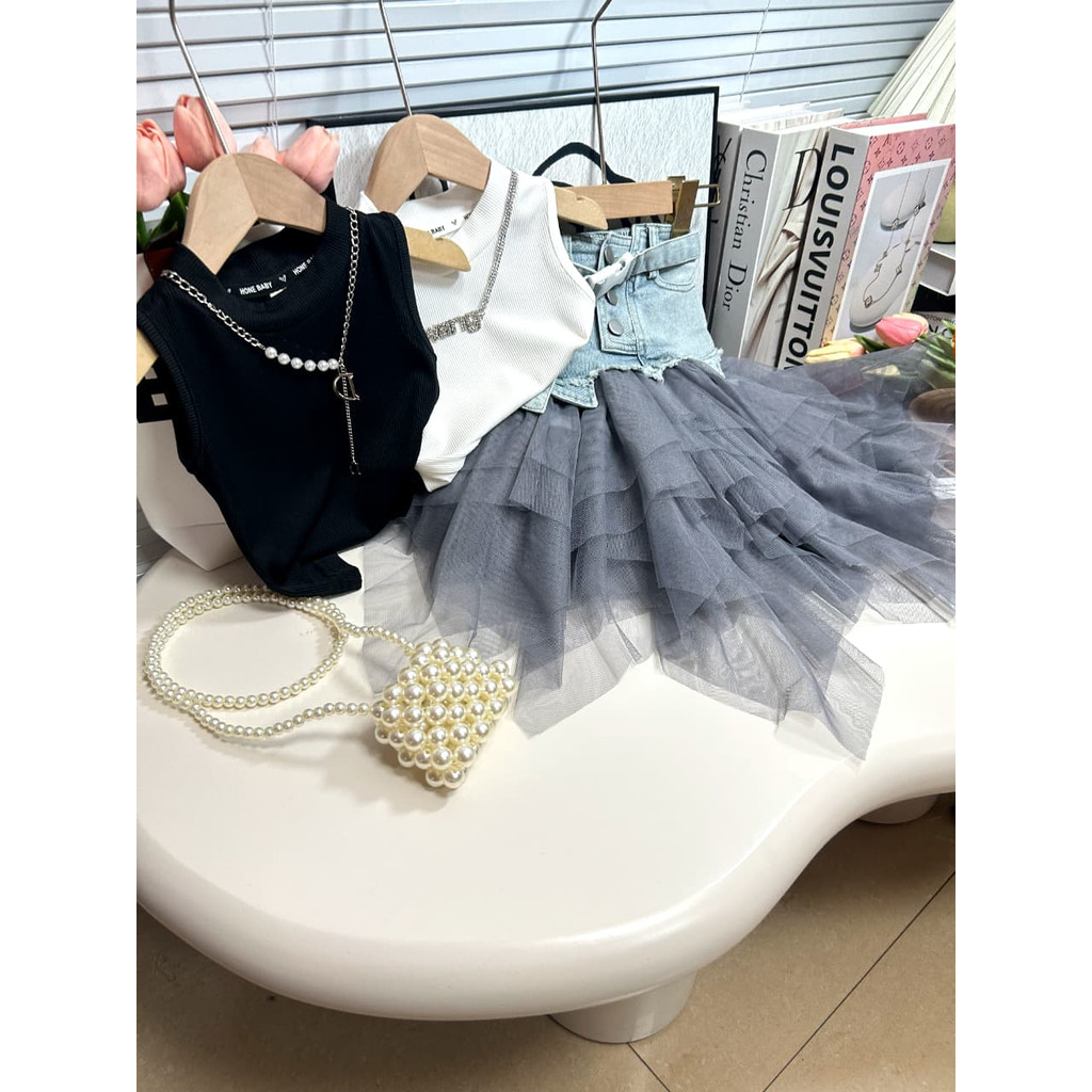 [Celyne_Lbel] CTZ19 ชุดกระโปรงตูตูเด็ก แฟชั่นล่าสุด ฟรีสร้อยคอ ชุดกระโปรงตูตูเด็กผู้หญิงล่าสุด