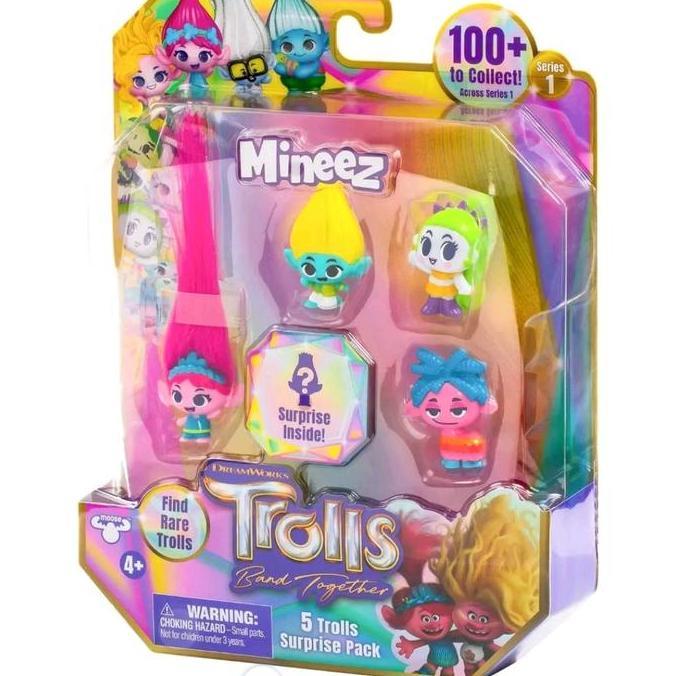 Dreamworks trolls band รวม mineez 5 trolls surprise pack - สุ่ม