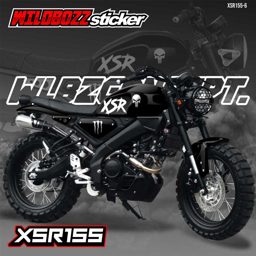 สติ๊กเกอร์ถัง yamaha xsr 155 สุดเท่ (xsr155-6) สติ๊กเกอร์ wildbozz