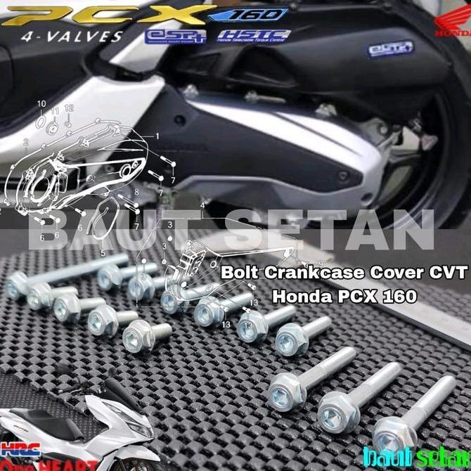 Honda New PCX 160 CVT BLOCK ชุด BOLT TWO KEY Mode