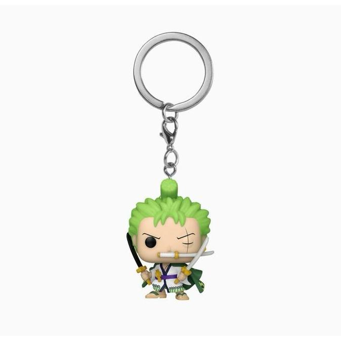 GUNDAN FUNKO POCKET POP KEYCHAIN ONE PIECE RORONOA ZORO KEYCHAIN
