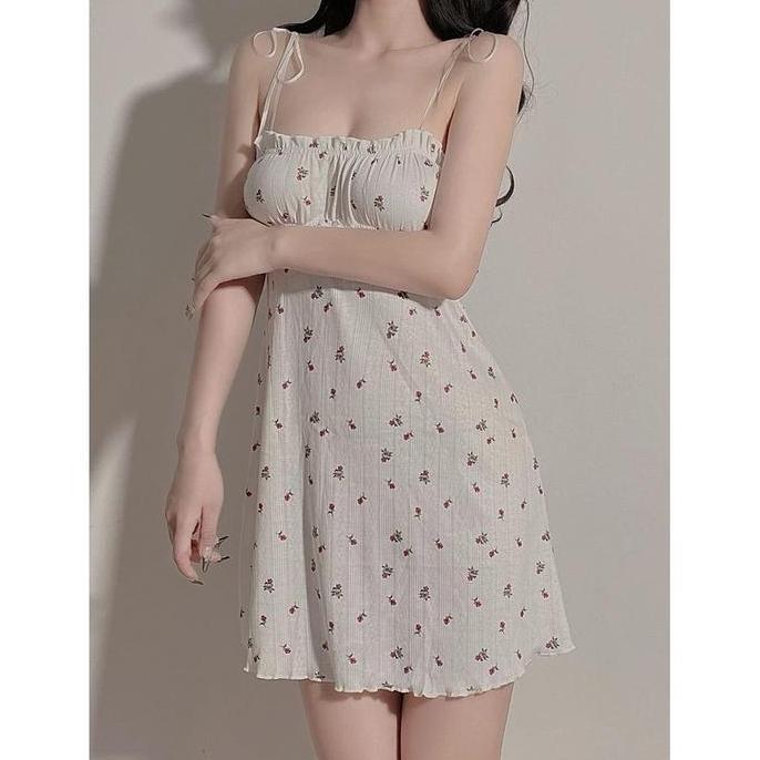 DN1 >> UNINICE Dress Sweet White French Cute Casual Dress Sleep Dress