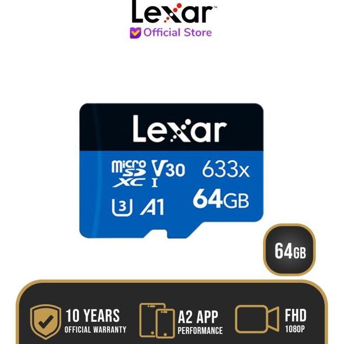 Lexar ประสิทธิภาพสูง 633X Microsdxc Uhs-I A1 V30 64Gb - Micro Sd 64 Gb ราคาคุณภาพดีที่สุด