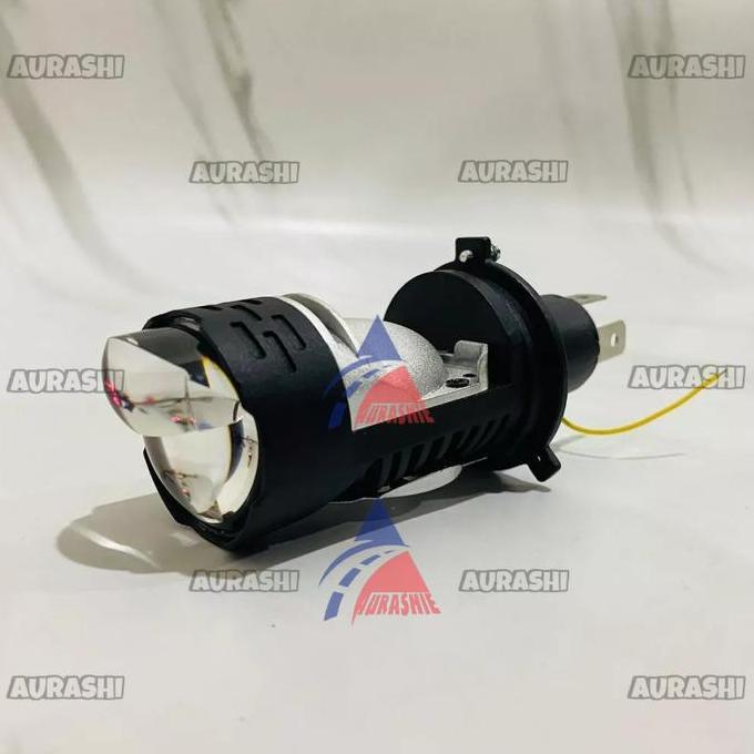 H4 LED AC DC FLAT CUT + DEVIL HEADLIGHT H4 PLUS DEVIL UNIVERSAL สําหรับรถจักรยานยนต์และรถยนต์ทั้งหมด