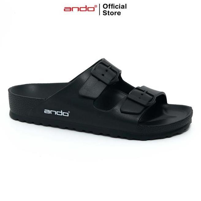 RATU Ando Queen รองเท้าแตะผู้หญิงสีดํา