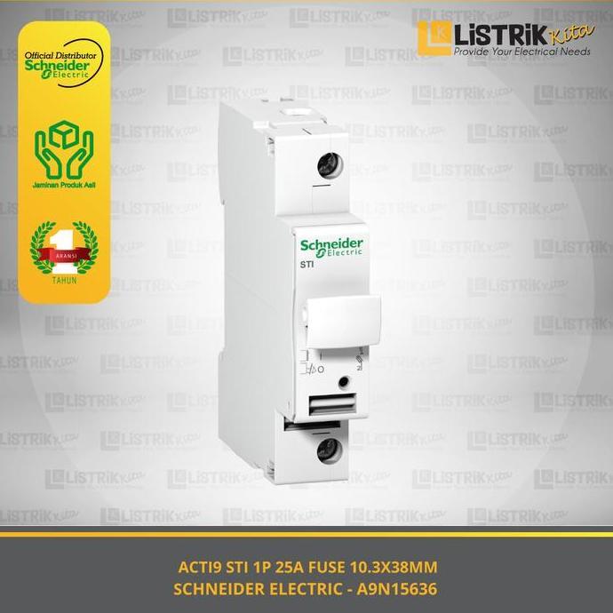 ที่ใส่ฟิวส์ Schneider Electric Acti9 Sti 1P 25A ที่ใส่ฟิวส์ 10.3X38Mm - A9N15636 คุณภาพดีที่สุด
