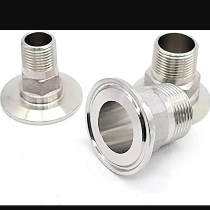 ปลอกโลหะสุขาภิบาลด้ายภายนอก Ss316L 11/2"/1" X 3/4" เกลียว Bspt Limited