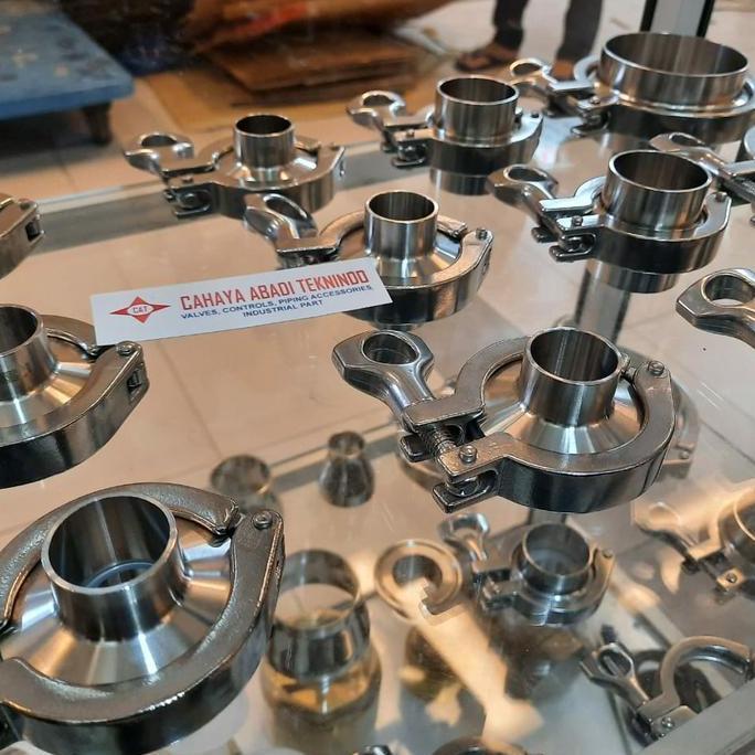 Clamp Ferrule สุขาภิบาล Ss316 Dia 3/4" (นิ้ว) Ferrule Complete Ss 316L ประหยัด