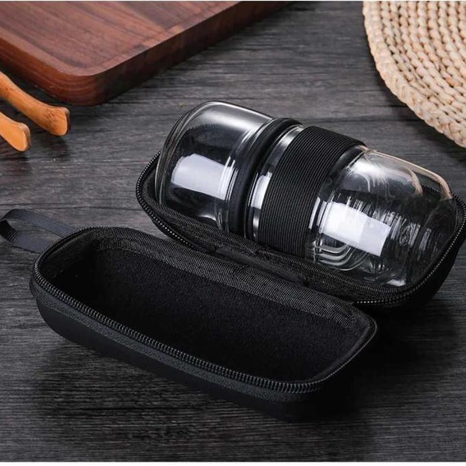 New- One Two Cups Portable Borosilicate Glass Tea Maker พร้อมแก้ว 2 แก้ว - Tp-762