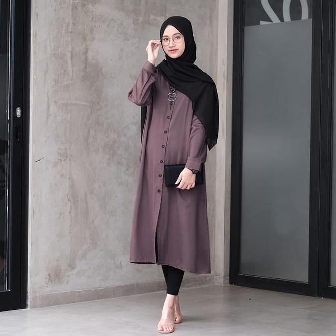 Camilla Long Tunic Womens Top Premium Polo Linen Material