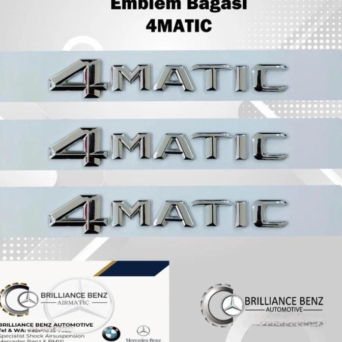 สัญลักษณ์ Mercedes Benz 4Matic / สัญลักษณ์การเขียน 4Matic เกรด A ดั้งเดิม