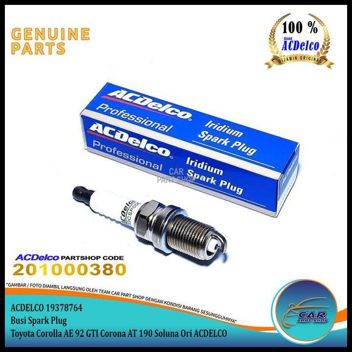 IRIDIUM SPARK PLUG COROLLA AE 92 GTI CORONA AT 190 SOLUNA ORIGINAL AC DELCO !!!