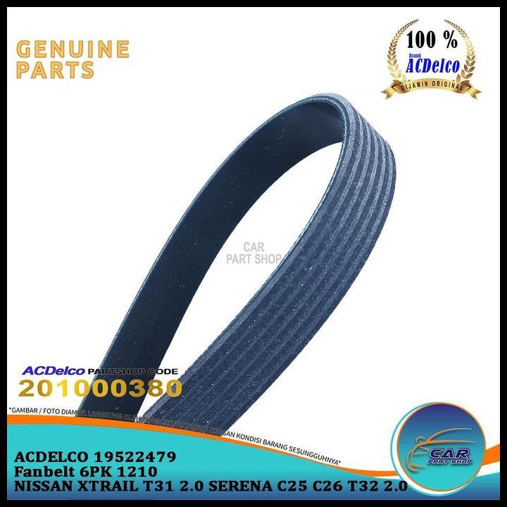 ใหม่ล่าสุด FANBELT V BELT FAN BELT 6PK 1210 NISSAN XTRAIL T31 2.0 SERENA C25 C26 T32 2.0 AC DELCO