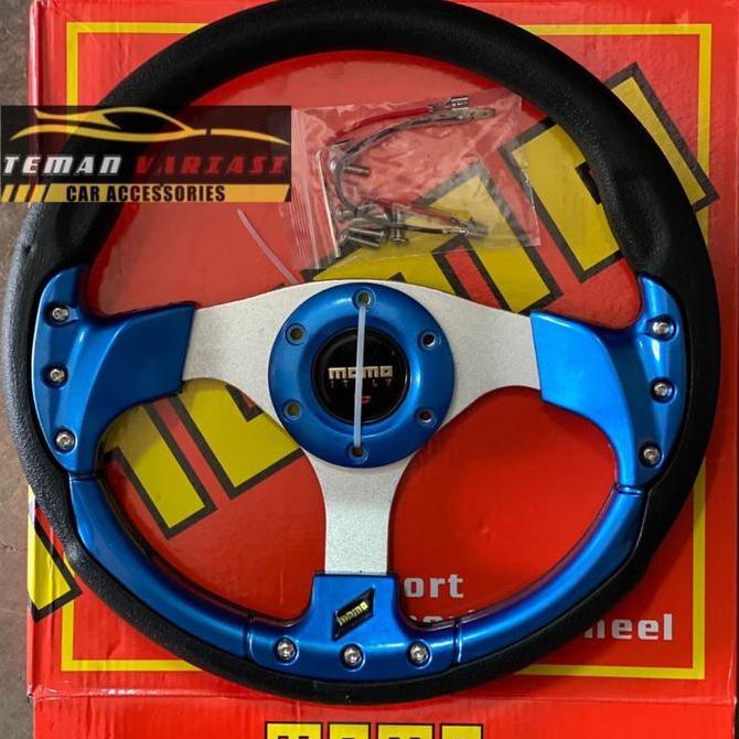MOMO RASING RACING 13INCH 13 INCH BLUE คุณภาพสูงพวงมาลัย