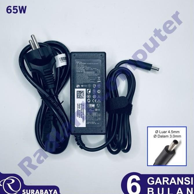 DELL 19.5V 3.34A 4.5x3.0 มม. 0MGJN9 0G6J41 0GG2WG 043NY4 อะแดปเตอร์ชาร์จ