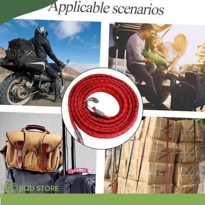 FLAT HOOK LUGGAGE STRAP 1M 1.5 2 2.5 3 M 3M เมตร สินค้ารถจักรยานยนต์