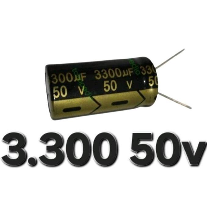 ( 3,000 Uf 50V) 50V3300Uf 50V3,000Uf 3300Uf 3300 3.0 Uf Micro Mf 50 V โวลต์ 50V3,000 Elco Elco Elko 