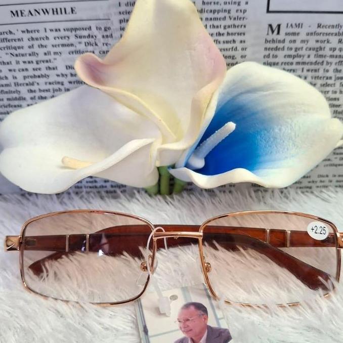 DV123 - DOUBLE FOCUS 2 in 1 READING AND WALKING GLASSES PLUS LENS แว่นตาสําหรับผู้ชายและผู้หญิง