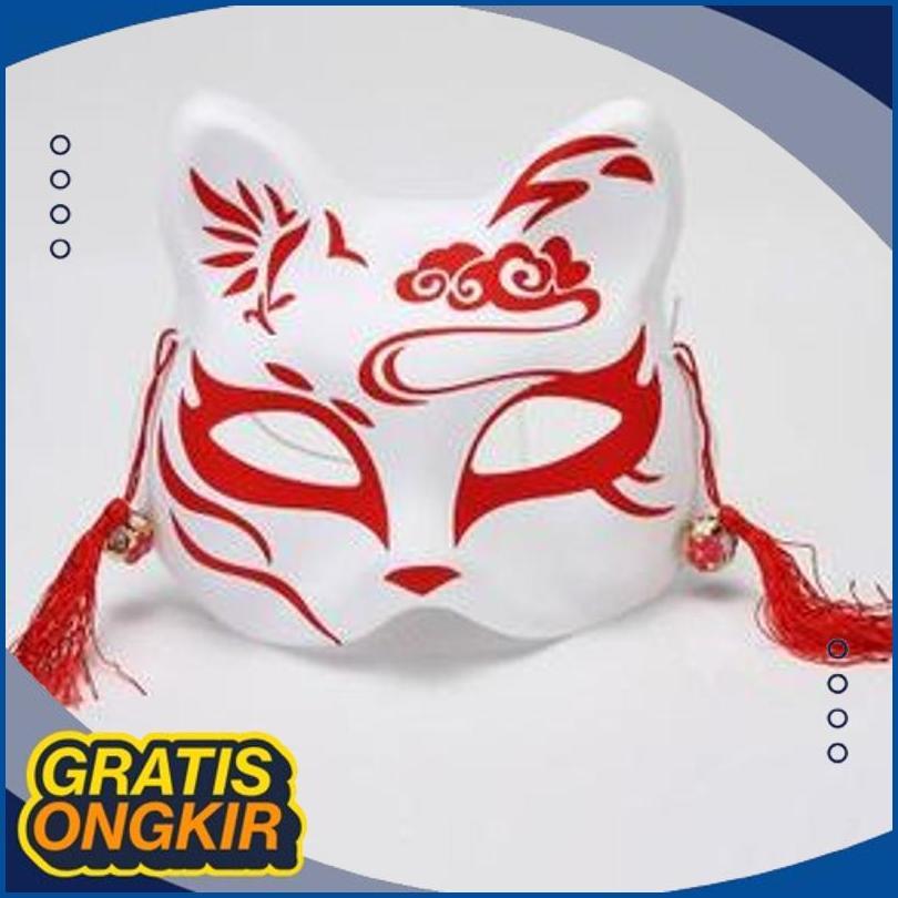 Best Today Tohk Mask Kitsune Fox Bunkasai Japanese Festival Mask Fox Halloween Dr-02