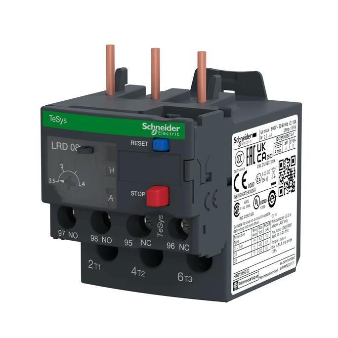 รีเลย์โอเวอร์โหลดความร้อน Schneider Lrd08 2.5-4A