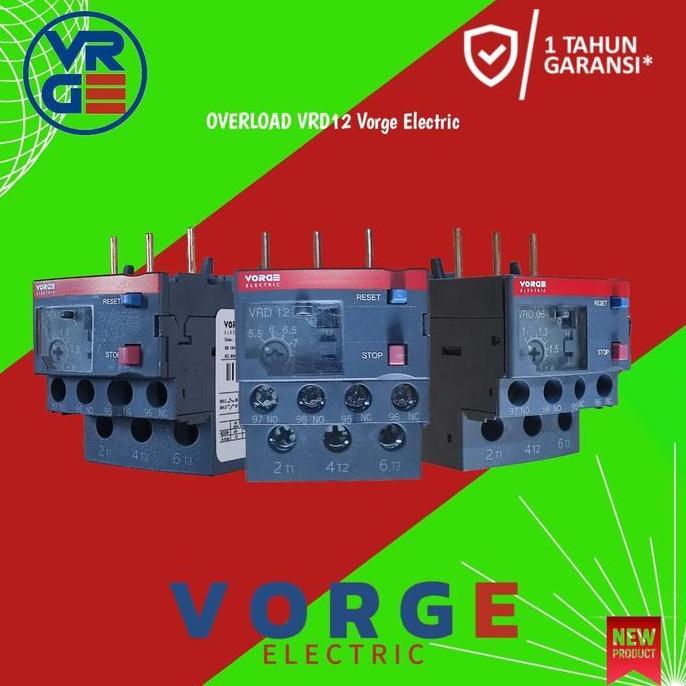 รีเลย์โอเวอร์โหลดความร้อน Tor Vorge Vrd12 Vrd 12 5.5A-8A เทียบเท่ากับ Lrd12 Lrd 12 รับประกัน 1 ปี ขา