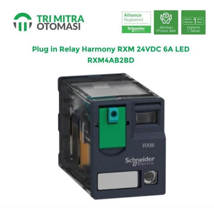 Schneider Plug In รีเลย์ Harmony Rxm 24Vdc 6A Led - Rxm4Ab2Bd