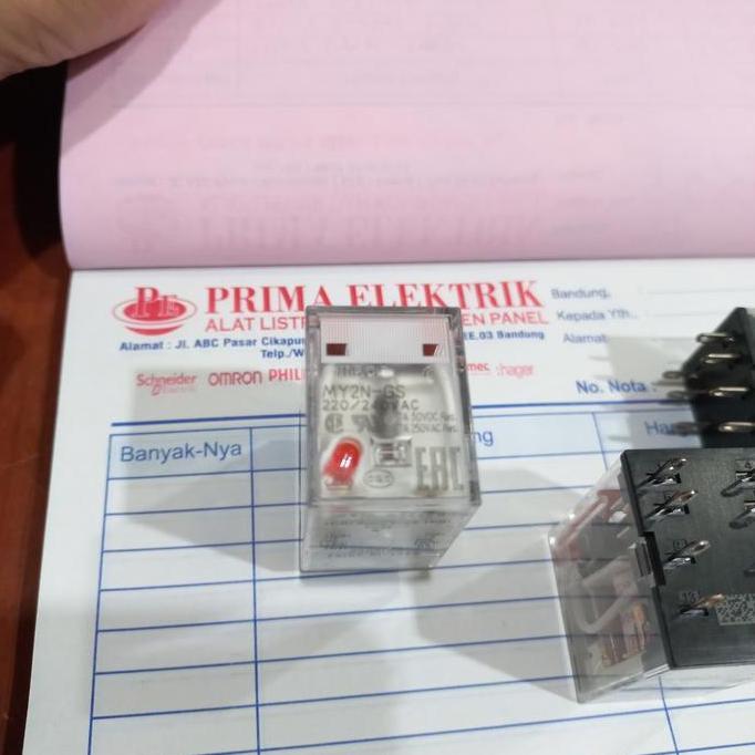 รีเลย์ Omron My2N-Gs 220Vac ดั้งเดิม + ซ็อกเก็ต My2 8 Pin ประหยัด