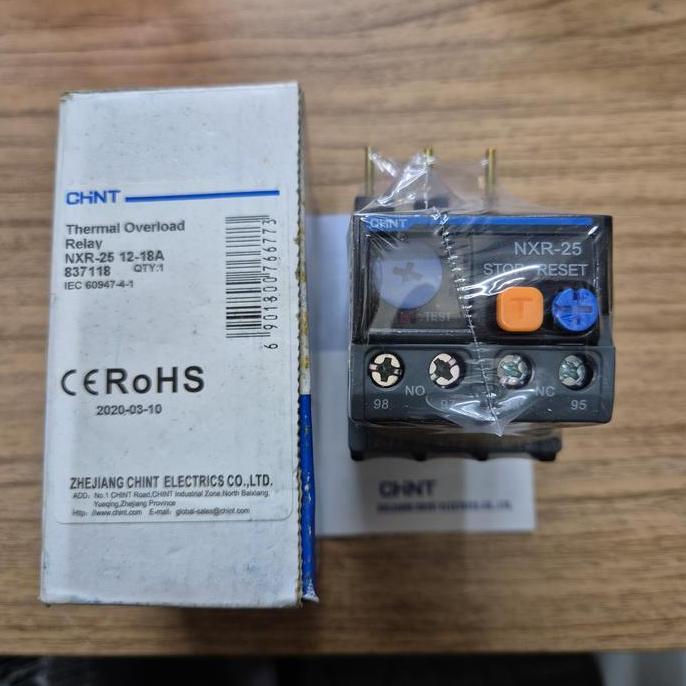 Thermal Overload Relay Chint Nxr-25 12-18A ราคาพิเศษเดิม