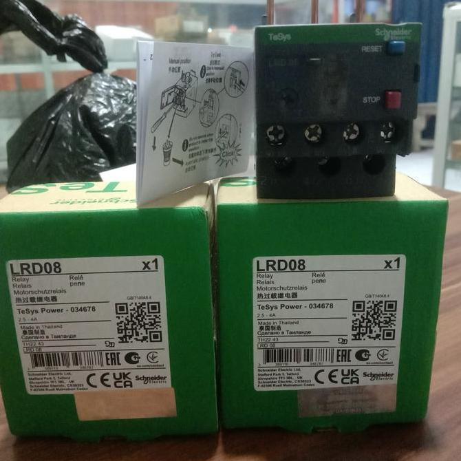 Lrd08 รีเลย์โอเวอร์โหลดความร้อน Schneider Lrd 08 2.5-4A Original Forsale!