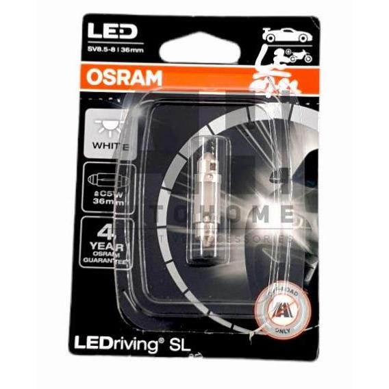 Osram Led Festoon 36Mm (ปลายคู่) ไฟห้องโดยสารเพดานสีขาว 6418Dwp