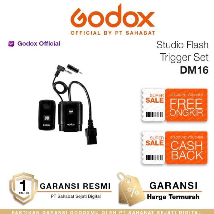 Xystud- Godox Dm16 ชุดแฟลชสตูดิโอทริกเกอร์ Dm-16