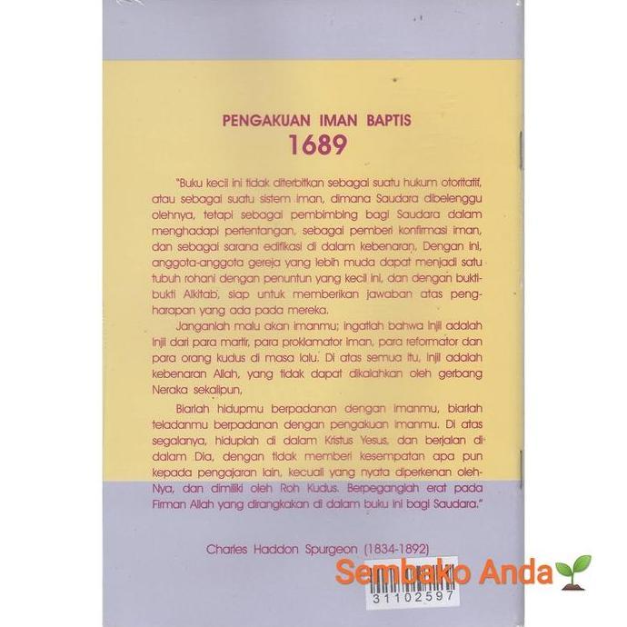 คําสารภาพ ศรัทธา 1689. บําเพ็ญ.