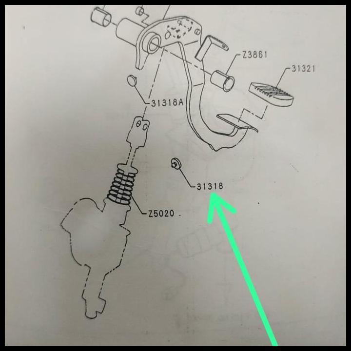 CLUTCH PEDAL BUFFER CLUTCH PEDAL SUPPORT S3131-8106 !!