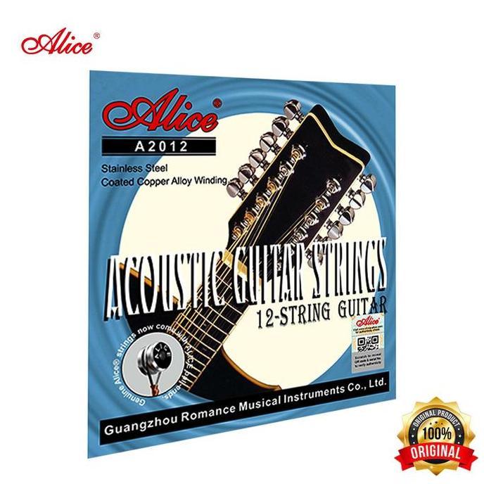 สายกีต้าร์โปร่ง Alice 12 สาย A2012