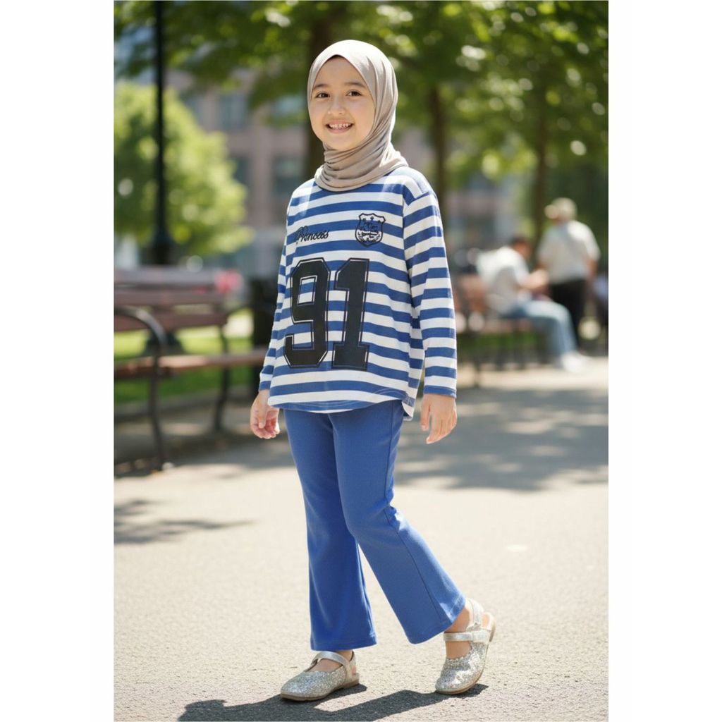 CKids Girls Princess Stripes Sporty Look Outfit 91