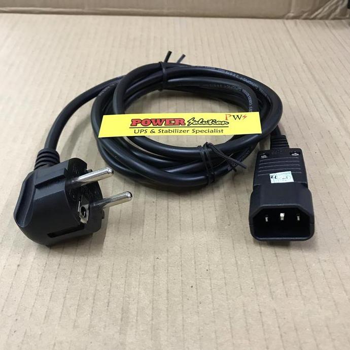 C14 สายไฟ - เยอรมนี 2pin / C14 ถึง EU PLUG / C14 - EU 0.75MM