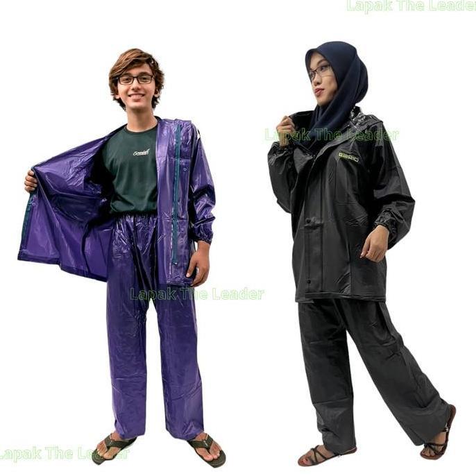 DI84 - เสื้อกันฝนเสื้อกันฝน Mantle ชุดผู้ใหญ่ผู้ชายผู้หญิง AXIO ยาง Anti-Leak เสื้อกันฝน AX-298 Jumb