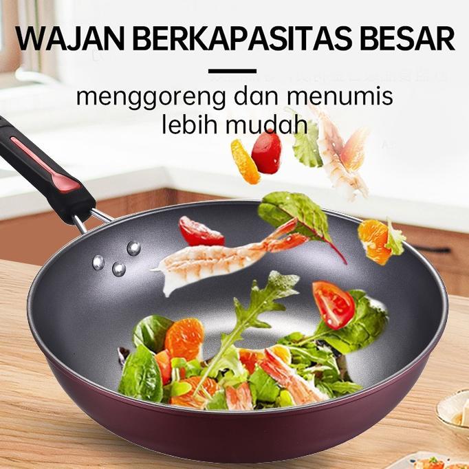 Gm Bear Panci Wajan ชุด 3 ชิ้น 1042 - Arria Pan Set ชุดกระทะทอด ||