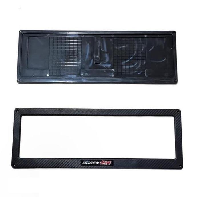 IZY ขาตั้งป้ายทะเบียนรถยนต์อะคริลิคคาร์บอนสีดํา