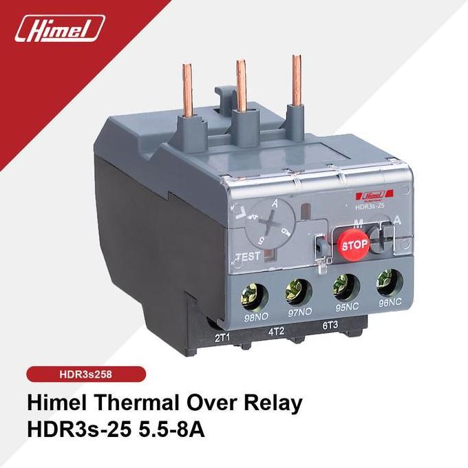 Himel Thermal Over Relay Hdr3S-25 5.5-8A - Hdr3S258 Ready